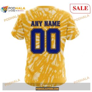 Custom St Louis Blues Retro Vintage Tie Dye Nhl Shirt Hoodie 3d 4