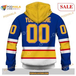 Custom St Louis Blues Throwback Vintage NHL Hockey Home Jersey NHL