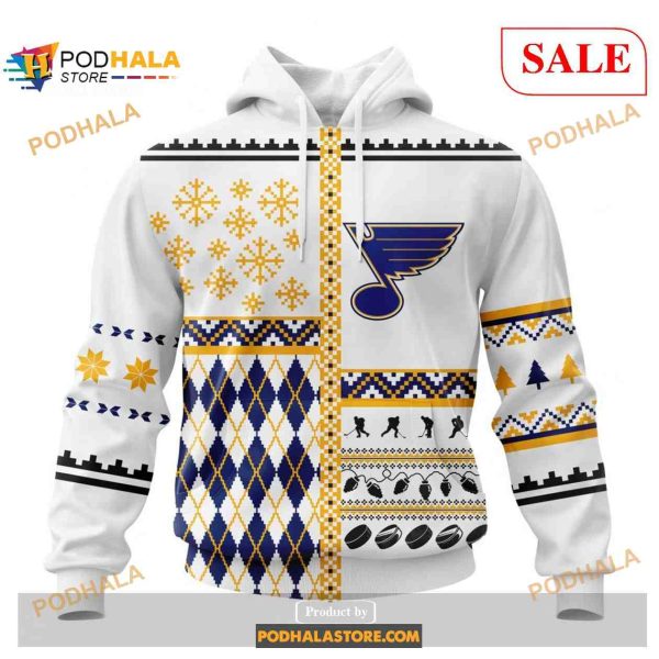 Custom St Louis Blues Unisex Christmas NHL Shirt Hoodie 3D
