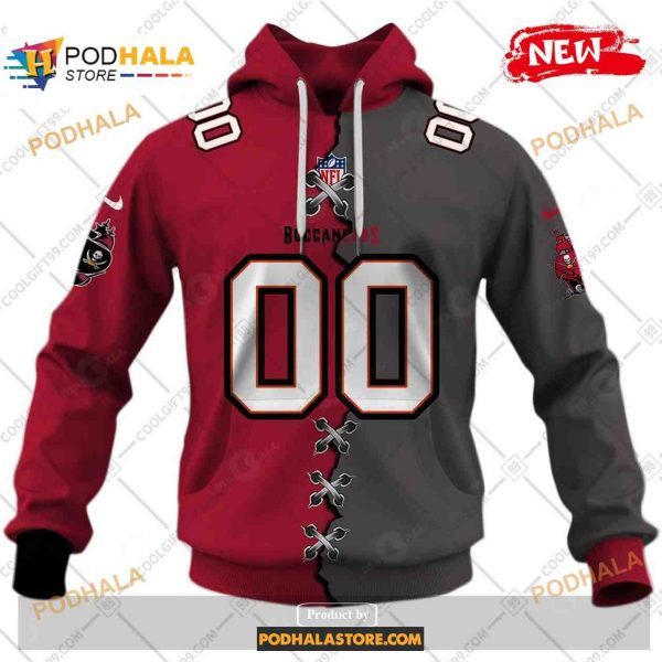 Custom Tampa Bay Buccaneers Mix Jersey Special Design Shirt NFL Hoodie 3D