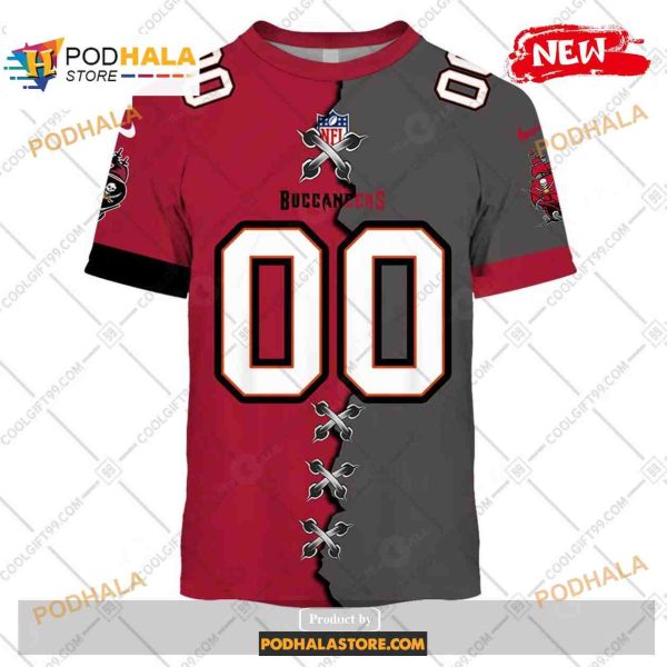 Custom Tampa Bay Buccaneers Mix Jersey Special Design Shirt NFL Hoodie 3D