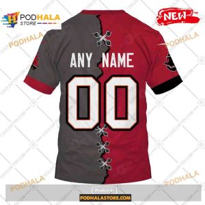 Custom Tampa Bay Buccaneers Mix Jersey Special Design Shirt NFL Hoodie 3D 4