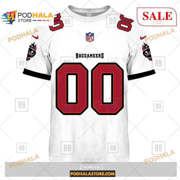 Custom Tampa Bay Buccaneers Road Jersey Shirt NFL Hoodie 3D