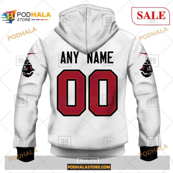 Custom Tampa Bay Buccaneers Road Jersey Shirt NFL Hoodie 3D