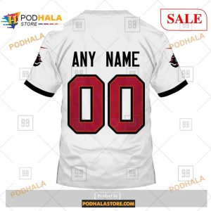 Custom Tampa Bay Buccaneers Road Jersey Shirt NFL Hoodie 3D 4