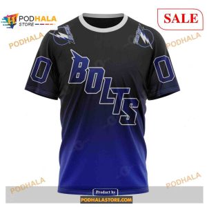 Custom Tampa Bay Lightning Retro Gradient Design Nhl Shirt Hoodie 3d 3
