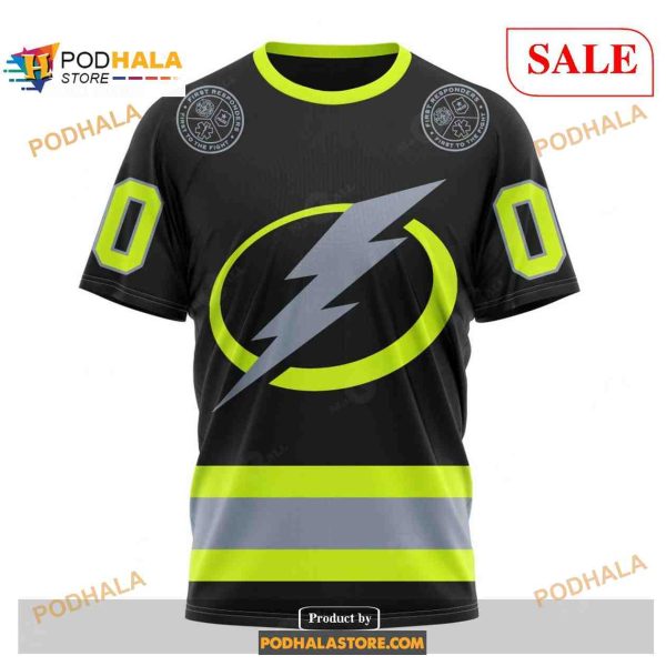 Custom Tampa Bay Lightning Unisex FireFighter Uniforms Color NHL Shirt Hoodie 3D