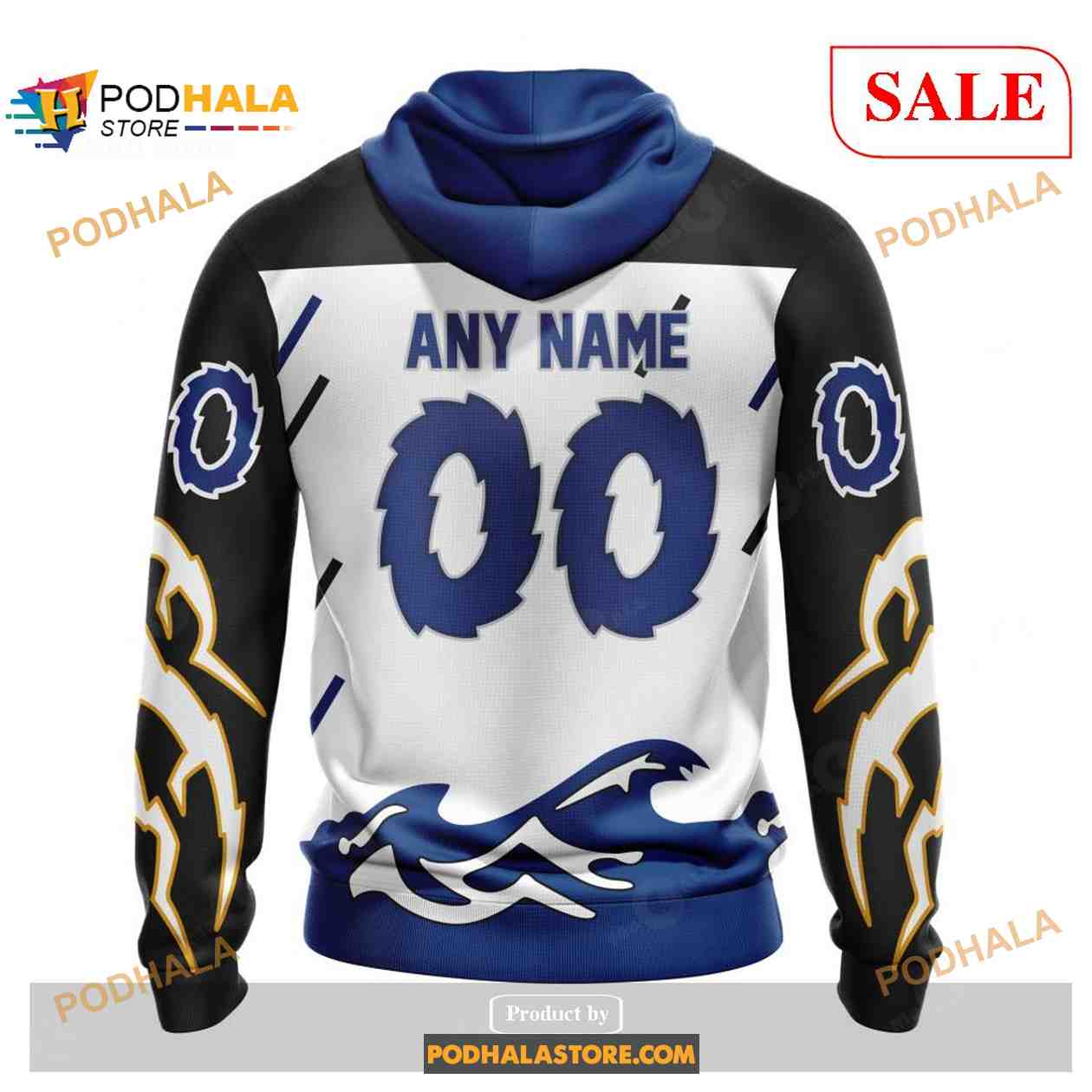 Tampa Bay Lightning Customized Number Kit For Gasparilla Warm Up