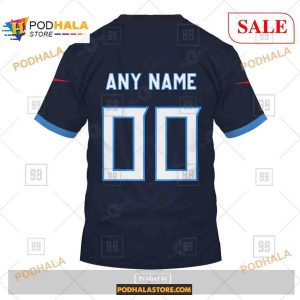 Custom Tennessee Titans Home Shirt NFL Hoodie 3D 4