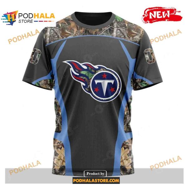 Custom Tennessee Titans Special Camo Hunting Black Design Shirt NFL Hoodie 3D