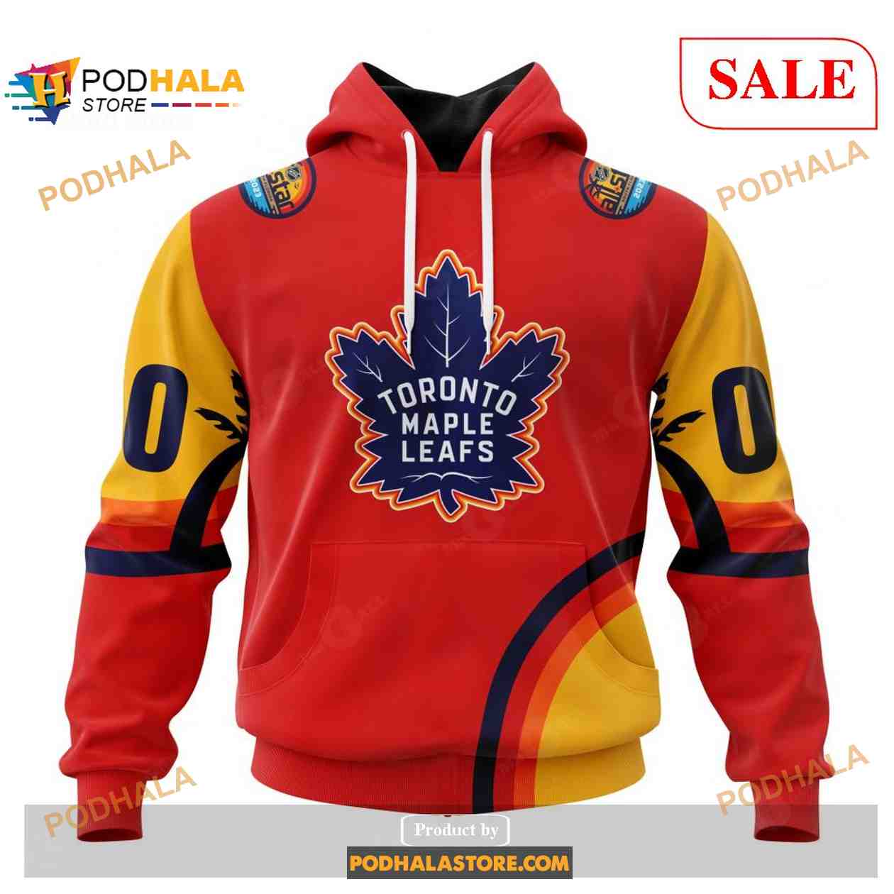 Custom Name And Number NHL Toronto Maple Leafs Hoodie Zip Hoodie