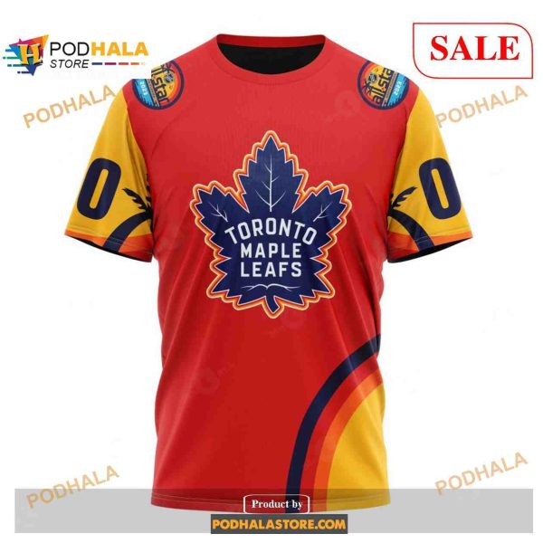 Custom Toronto Maple Leafs ALL Star Sunset NHL Shirt Hoodie 3D