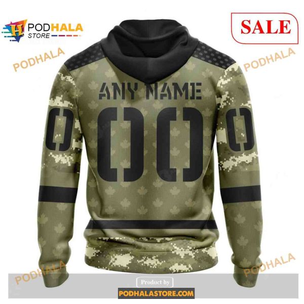 Custom Toronto Maple Leafs Camo Military Appreciation NHL Shirt Hoodie 3D