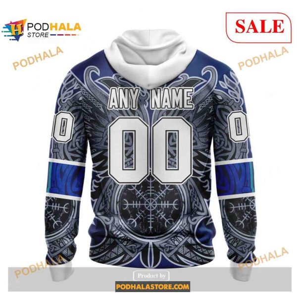 Custom Toronto Maple Leafs Norse Viking Symbols NHL Shirt Hoodie 3D