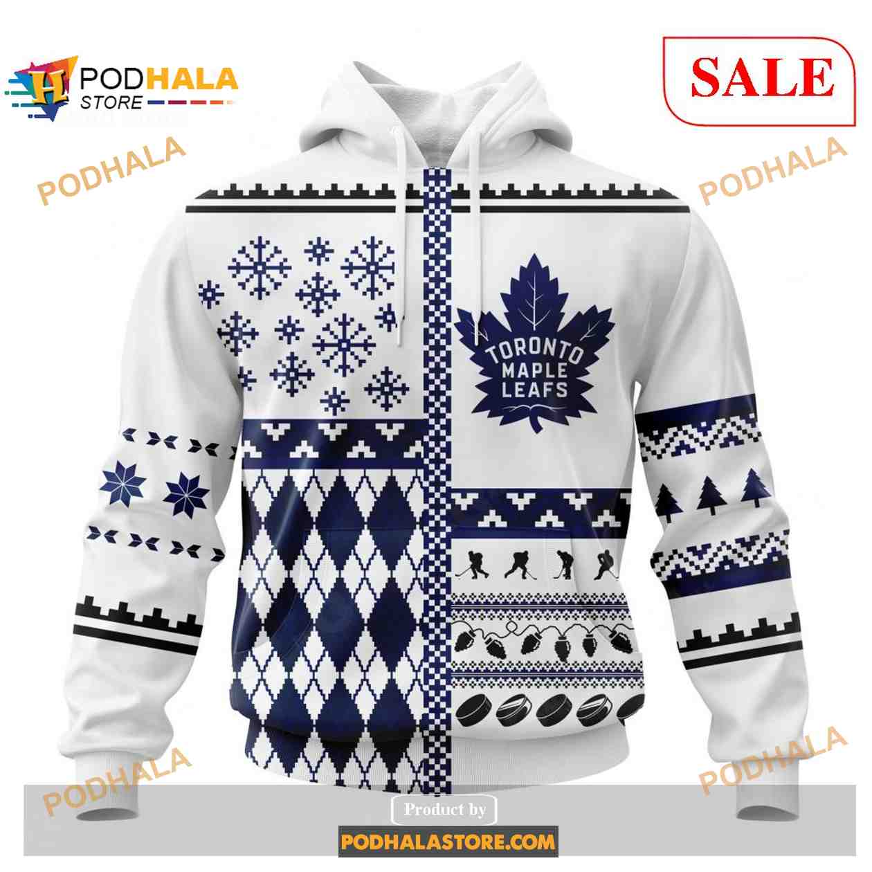 Custom Toronto Maple Leafs Christmas Apparel NHL Shirt Hoodie 3D - Bring  Your Ideas, Thoughts And Imaginations Into Reality Today