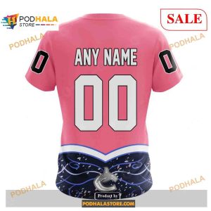 Custom Vancouver Canucks Fights Cancer Nhl Shirt Hoodie 3d 4