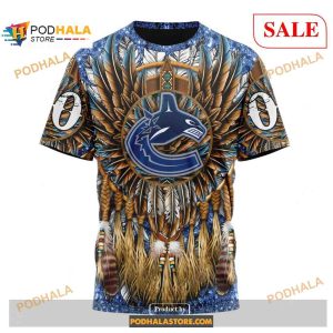 Custom Vancouver Canucks Native Costume Design Nhl Shirt Hoodie 3d 3