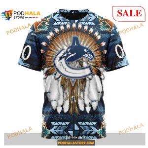 Custom Vancouver Canucks Native Costume Nhl Shirt Hoodie 3d 3