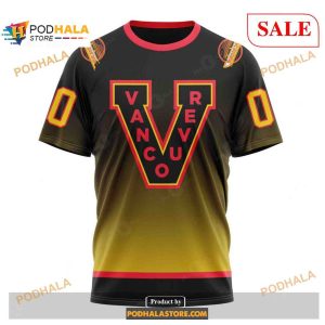 Custom Vancouver Canucks Retro Gradient Design Nhl Shirt Hoodie 3d 3