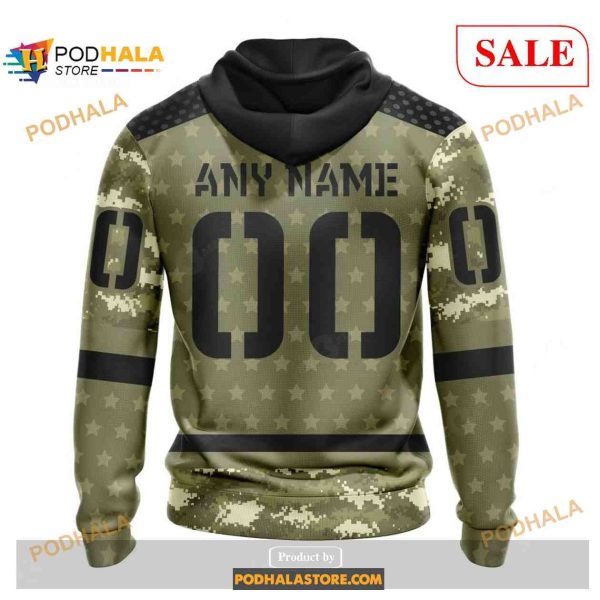 Custom Vegas Golden Knights Camo Military Appreciation Sweatshirt NHL Hoodie 3D