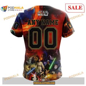 Custom Vegas Golden Knights Design X Star War Sweatshirt Nhl Hoodie 3d 4