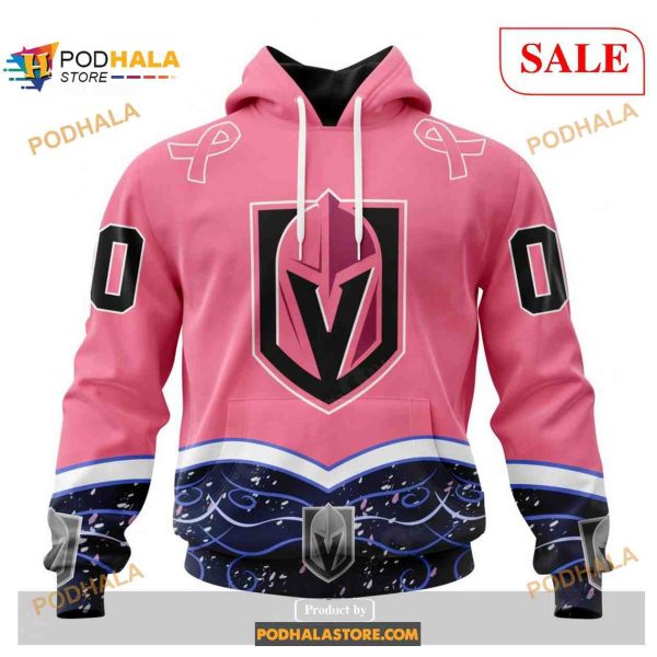 Custom Vegas Golden Knights Fights Cancer Sweatshirt NHL Hoodie 3D