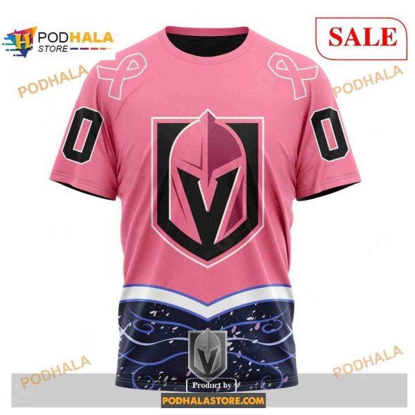 Custom Vegas Golden Knights Fights Cancer Sweatshirt NHL Hoodie 3D