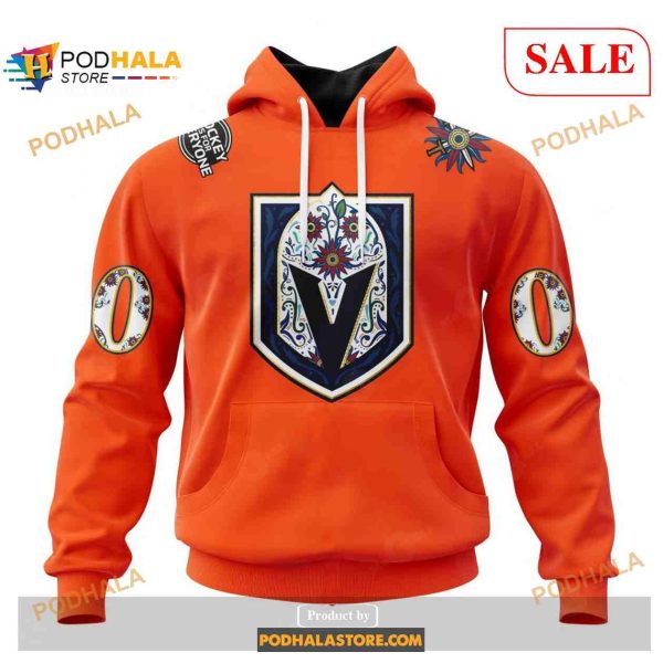 Custom Vegas Golden Knights Hispanic Heritage 2023 Sweatshirt NHL Hoodie 3D