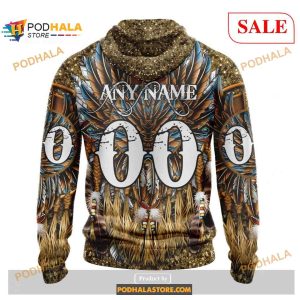 Custom Vegas Golden Knights Native Costume Design Sweatshirt Nhl Hoodie 3d 2