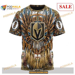 Custom Vegas Golden Knights Native Costume Design Sweatshirt Nhl Hoodie 3d 3