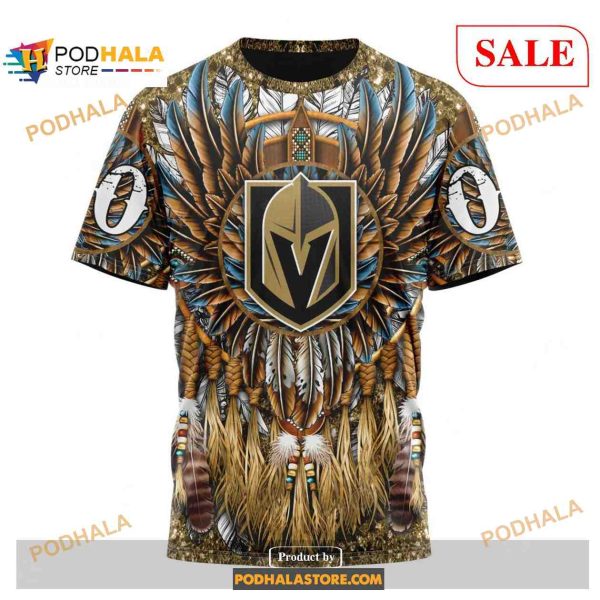 Custom Vegas Golden Knights Native Costume Design Sweatshirt NHL Hoodie 3D