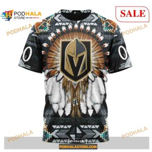 Custom Vegas Golden Knights Native Costume Sweatshirt Nhl Hoodie 3d 3