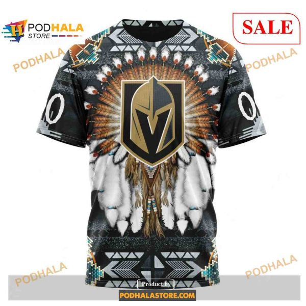 Custom Vegas Golden Knights Native Costume Sweatshirt NHL Hoodie 3D