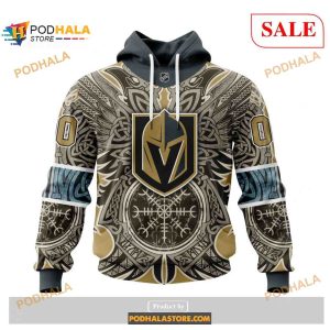 Custom Vegas Golden Knights Norse Viking Symbols Sweatshirt Nhl Hoodie 3d 2