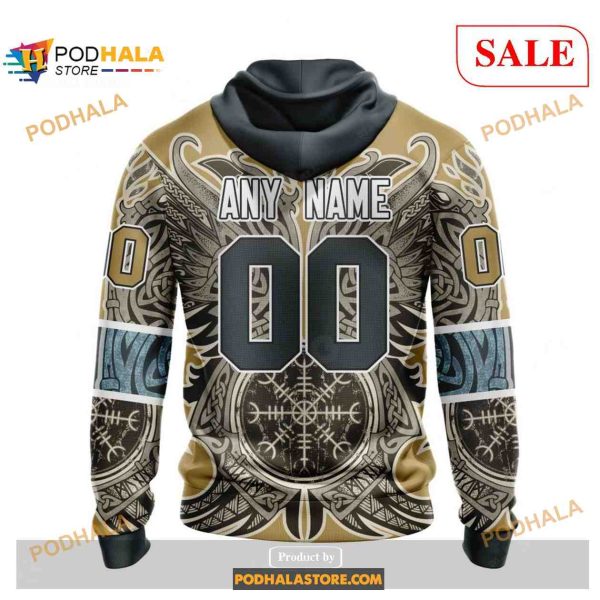 Custom Vegas Golden Knights Norse Viking Symbols Sweatshirt NHL Hoodie 3D