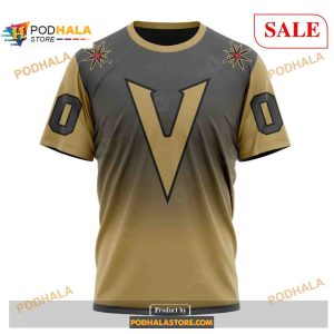 Custom Vegas Golden Knights Retro Gradient Design Sweatshirt Nhl Hoodie 3d 3