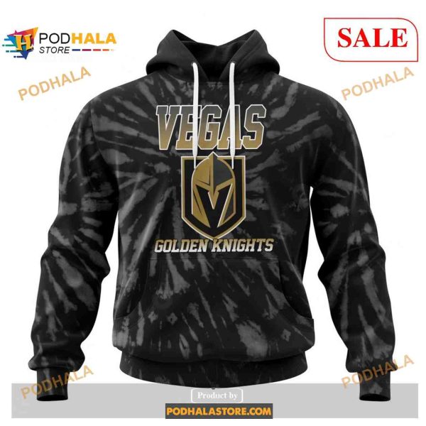 Custom Vegas Golden Knights Retro Vintage Tie Dye Sweatshirt NHL Hoodie 3D