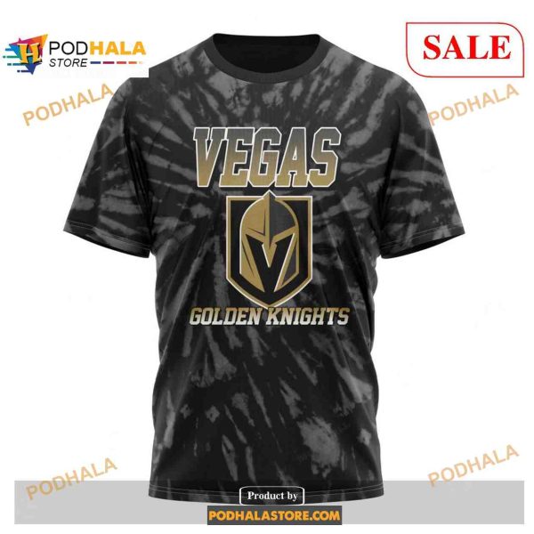 Custom Vegas Golden Knights Retro Vintage Tie Dye Sweatshirt NHL Hoodie 3D