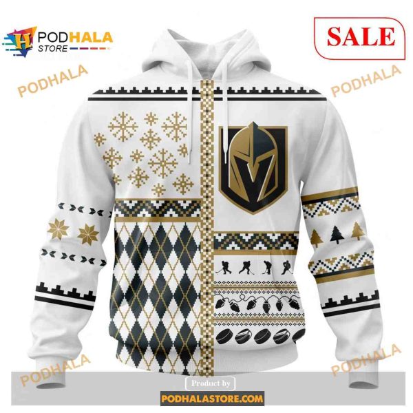 Custom Vegas Golden Knights Unisex Christmas Sweatshirt NHL Hoodie 3D