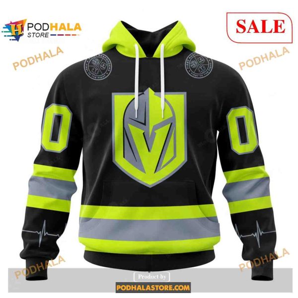 Custom Vegas Golden Knights Unisex FireFighter Uniforms Color NHL Hoodie 3D