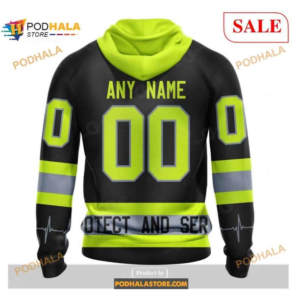 Custom Vegas Golden Knights Unisex FireFighter Uniforms Color NHL Hoodie 3D