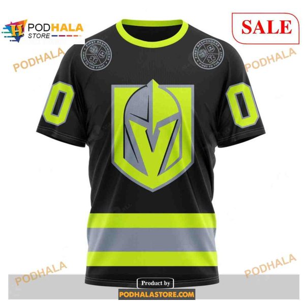 Custom Vegas Golden Knights Unisex FireFighter Uniforms Color NHL Hoodie 3D