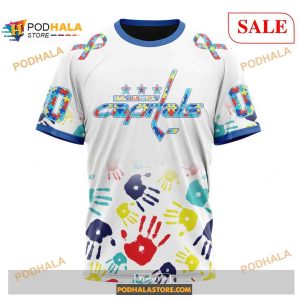 Custom Washington Capitals Autism Awareness Design Sweatshirt Nhl Hoodie 3d 3