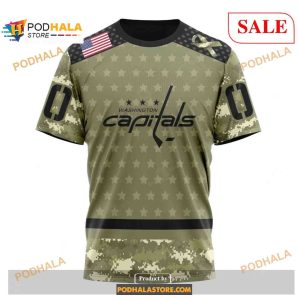 Custom Washington Capitals Camo Military Appreciation Sweatshirt Nhl Hoodie 3d 3
