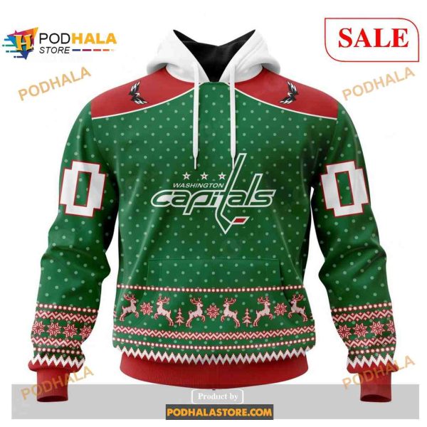 Custom Washington Capitals Christmas Apparel Sweatshirt NHL Hoodie 3D
