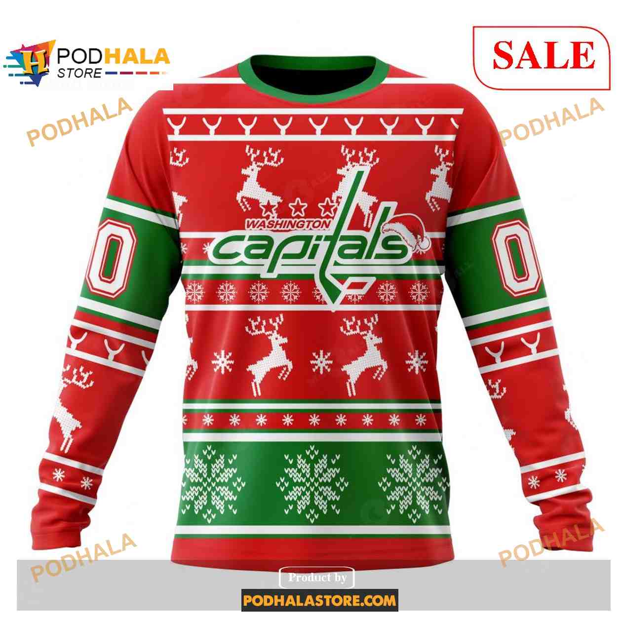 Custom Washington Capitals Christmas NHL Unisex Shirt Hoodie 3D - Bring  Your Ideas, Thoughts And Imaginations Into Reality Today