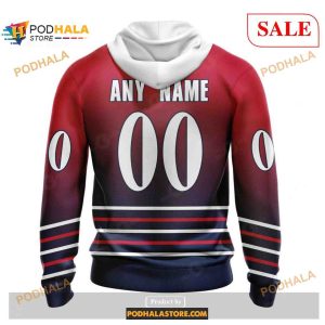 Custom Washington Capitals Retro Gradient Design Nhl Shirt Hoodie 3d 2