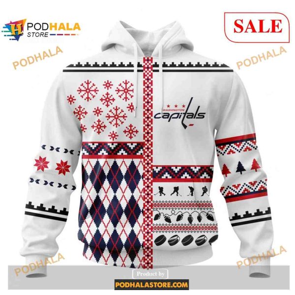 Custom Washington Capitals Unisex Christmas NHL Shirt Hoodie 3D