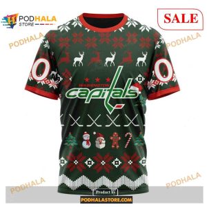 Custom Washington Capitals Unisex Shirt Christmas Nhl Hoodie 3d 3