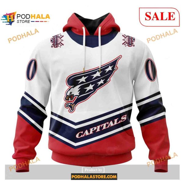 Custom Washington Capitals Unisex With Retro Concepts NHL Shirt Hoodie 3D